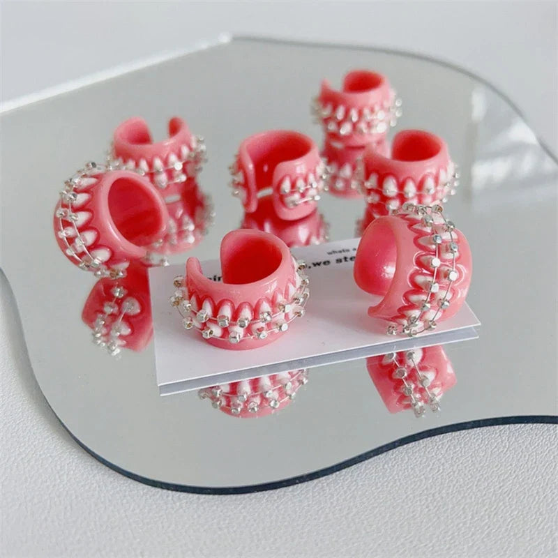 BowLift | Resin Creative Love Bite Teeth-Shaped Rings