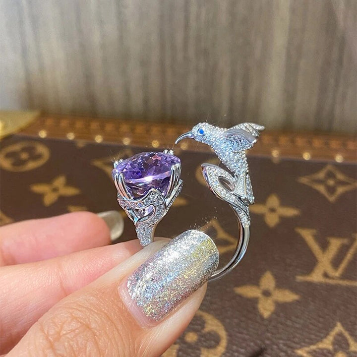 BowLift | Majestic Hummingbird Gemstone Ring