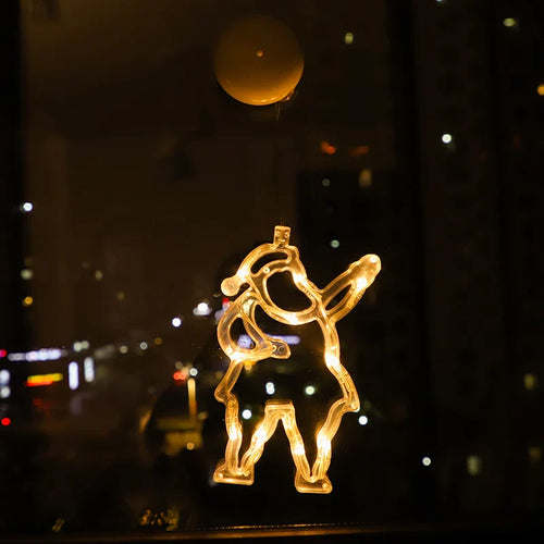 BowLift | Luminova | LED Window Light Christmas | Bell · Snowman · Star | Battery Operated & with Suction Cup | Warm White | Window Decoration
