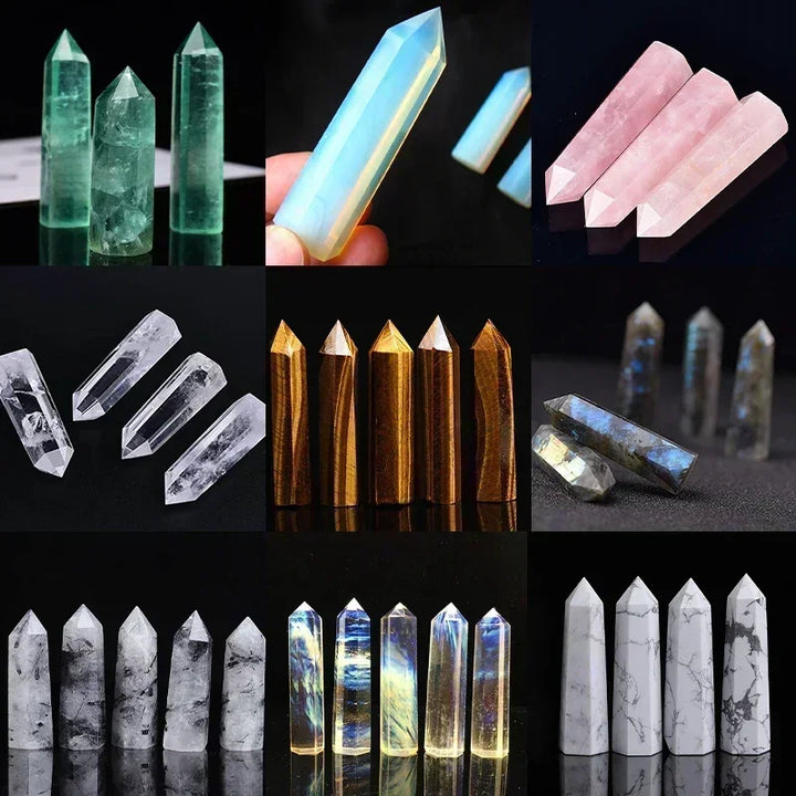 BowLift | Crystal Obelisk Elaria | Natural Stone Healing Stone | For Meditation & Reiki | 4–8 cm