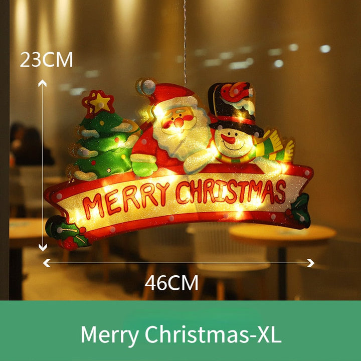 BowLift | Flashing Christmas Decor Window Hanging Lights