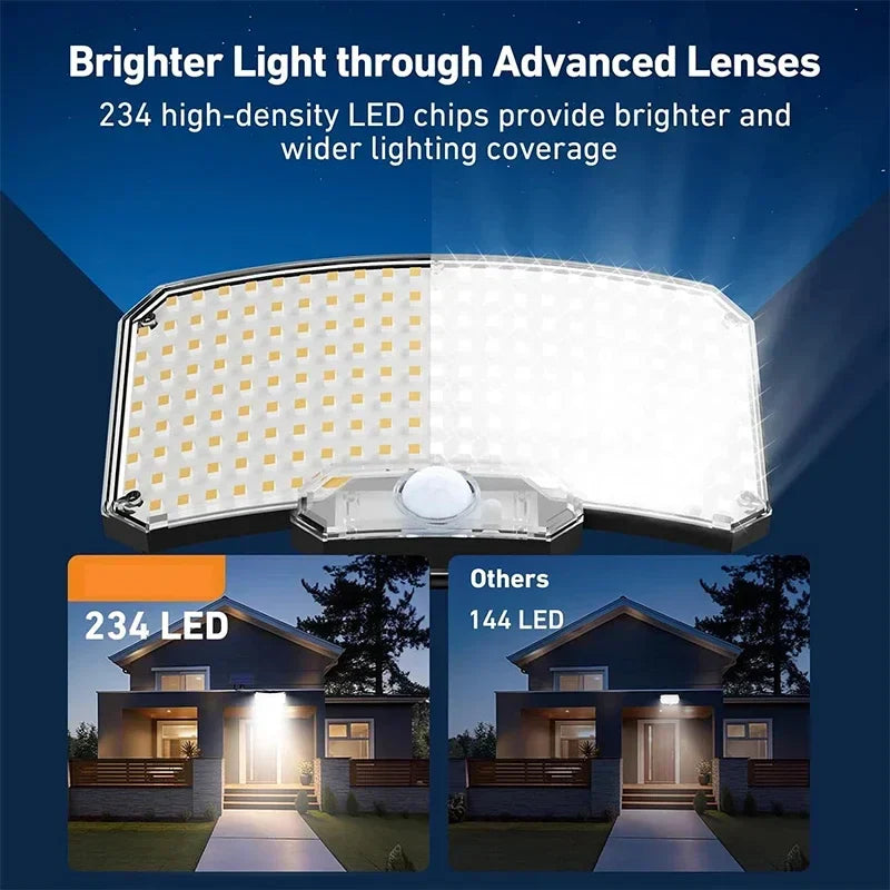 BowLift | LumaXpert 234 | Solar Outdoor Spotlight with Motion Sensor | 3 Light Modes & Remote Control | IP65 Waterproof