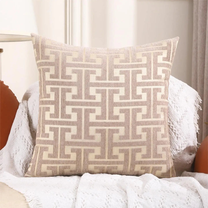 BowLift | Serenité Luxe Cushion Cover - Striped Cushion Cover for a Warm Home