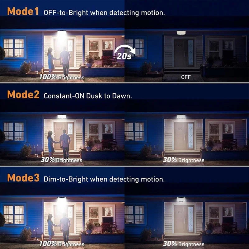BowLift | LumaXpert 234 | Solar Outdoor Spotlight with Motion Sensor | 3 Light Modes & Remote Control | IP65 Waterproof