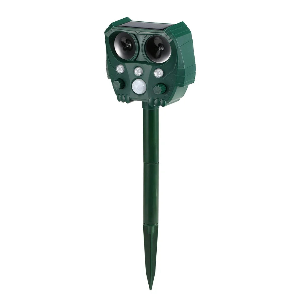 BowLift | Solar Ultrasonic Animal Repeller with PIR Sensor and Flashing Light – GuardPet