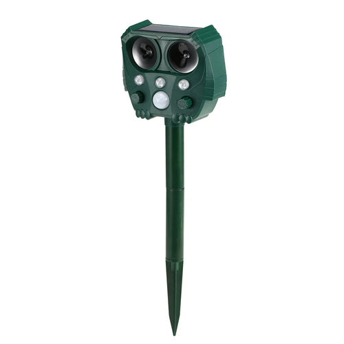 BowLift | Solar Ultrasonic Animal Repeller with PIR Sensor and Flashing Light – GuardPet