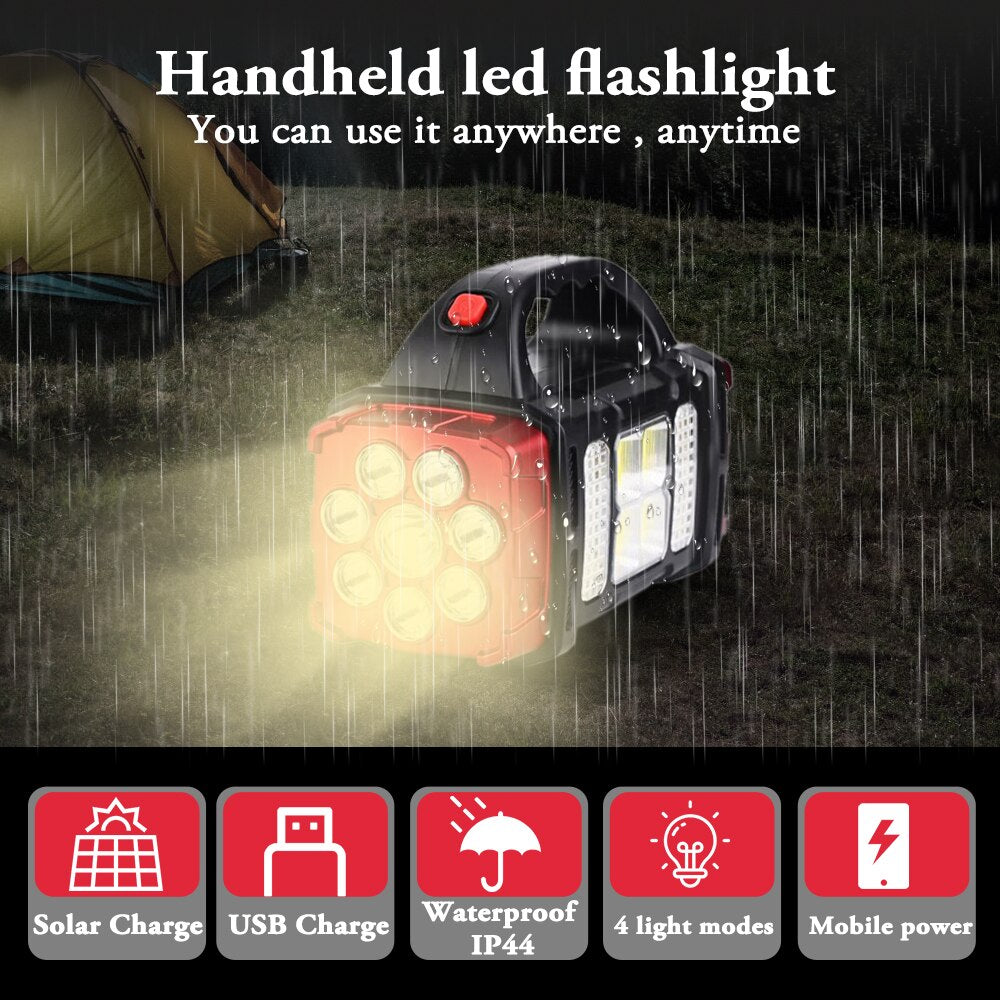 BowLift | Solar Blast Powerful Power Bank LED Flashlight