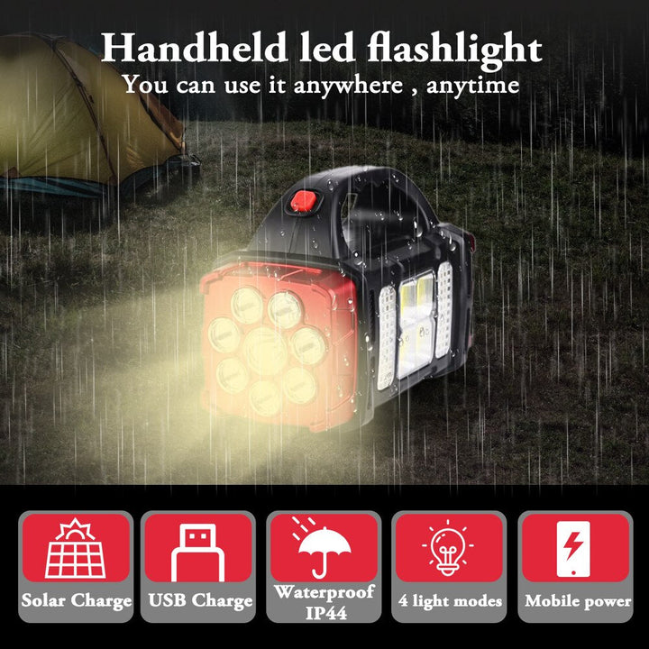 BowLift | Solar Blast Powerful Power Bank LED Flashlight