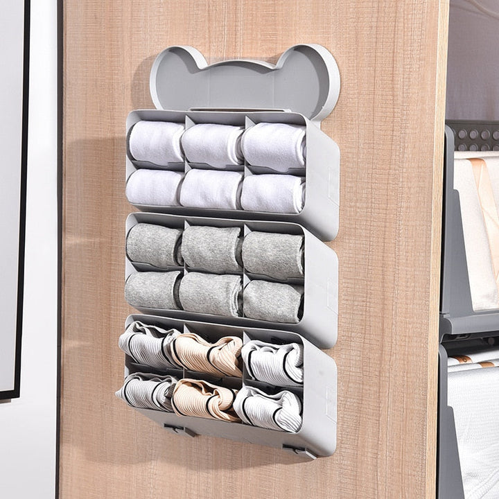 BowLift | Self-Adhesive Stackable Wall Cloth Organizer Shelf