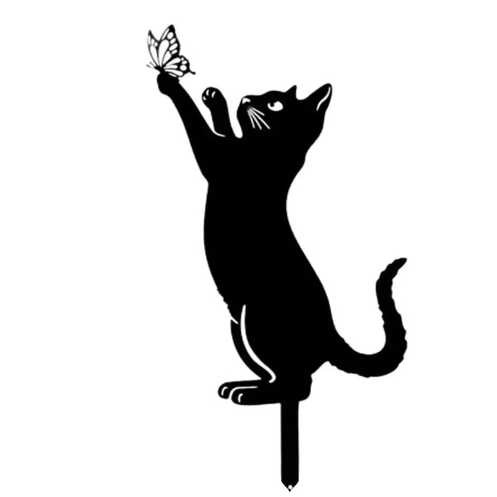 BowLift | Mystical Black Cat Creative Garden Figure