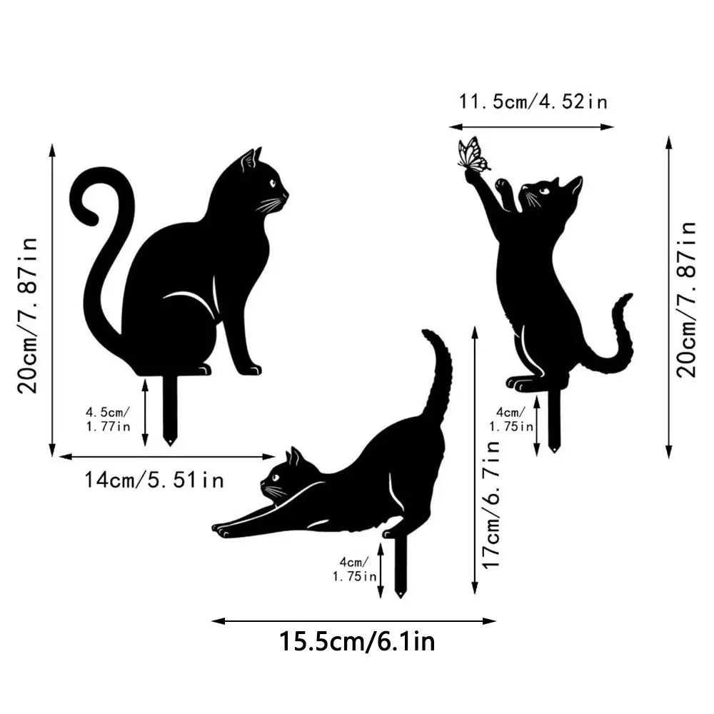BowLift | Mystical Black Cat Creative Garden Figure