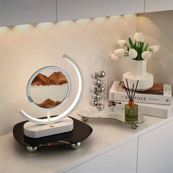 BowLift | 3D LED Flowing Sand Art Table Lamp