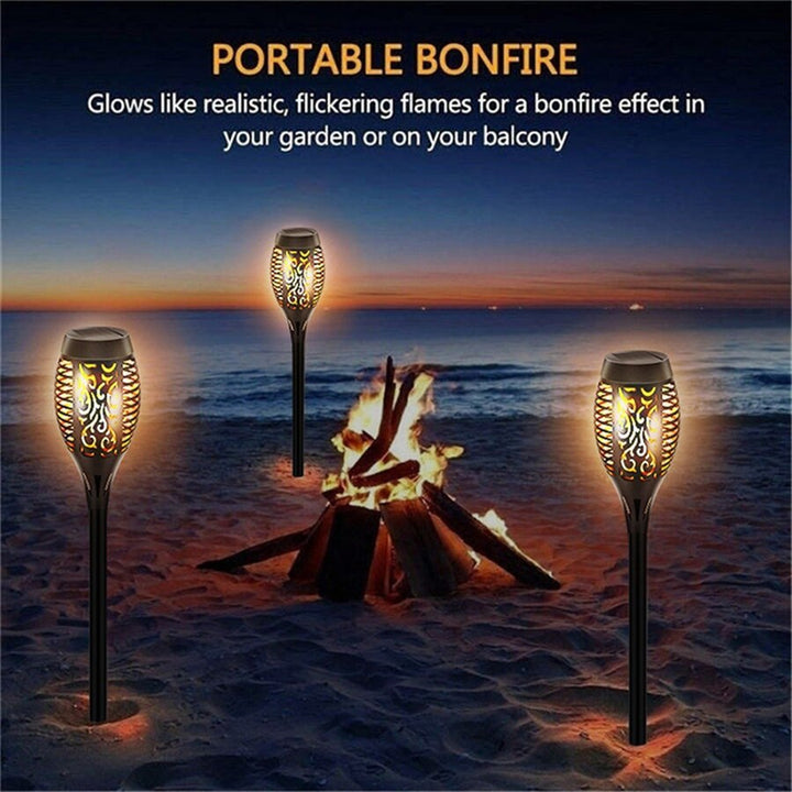 BowLift | Outdoor LED Solar Artificial Flame Lamp
