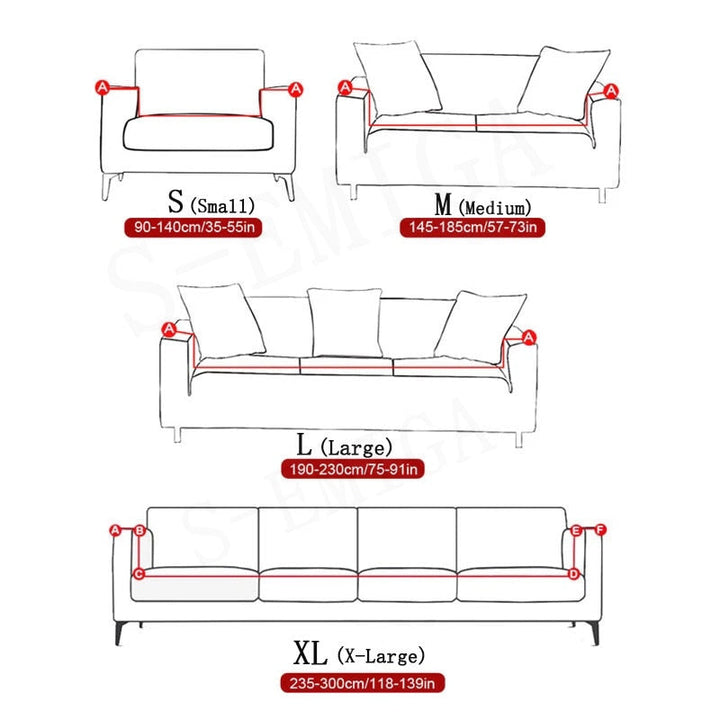 Modern Non-slip Colorful Elastic Sofa Cover | Bowlift