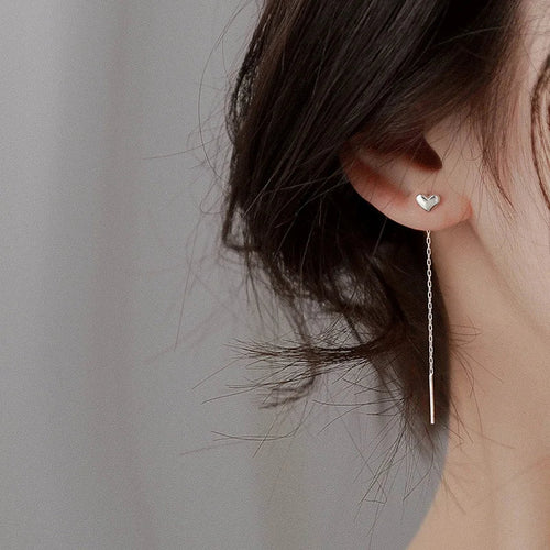 BowLift | Elegant Slim Geometric Chain Earrings