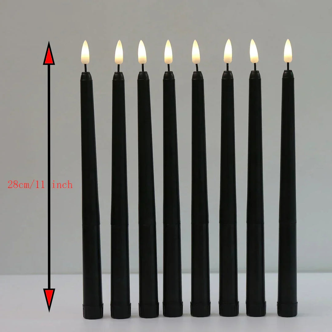 BowLift | Black LED tealights without flame with remote control for an unforgettable atmosphere
