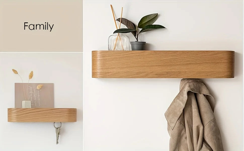 NordicHide Rack Wall wardrobe with shelf & hidden hooks Bowlift
