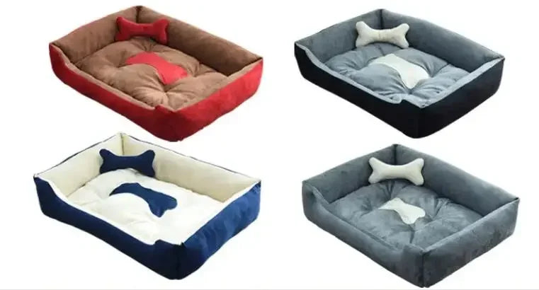 Modern and cozy linen dog bed Bowlift