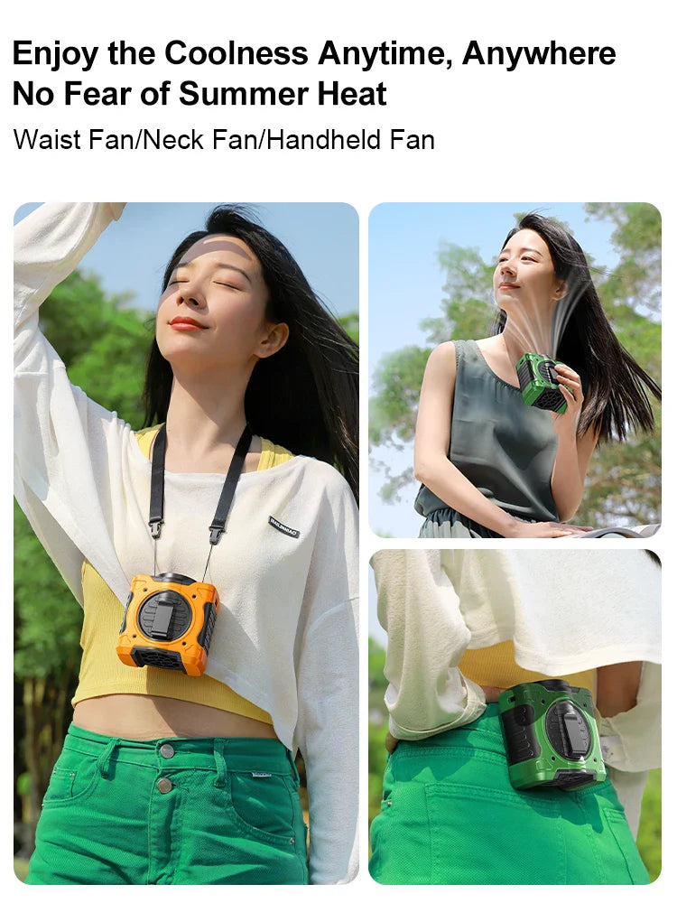 BowLift | 8000mAh Waist Clip Fan with Refrigeration & 199 Speed Settings – ChillMate