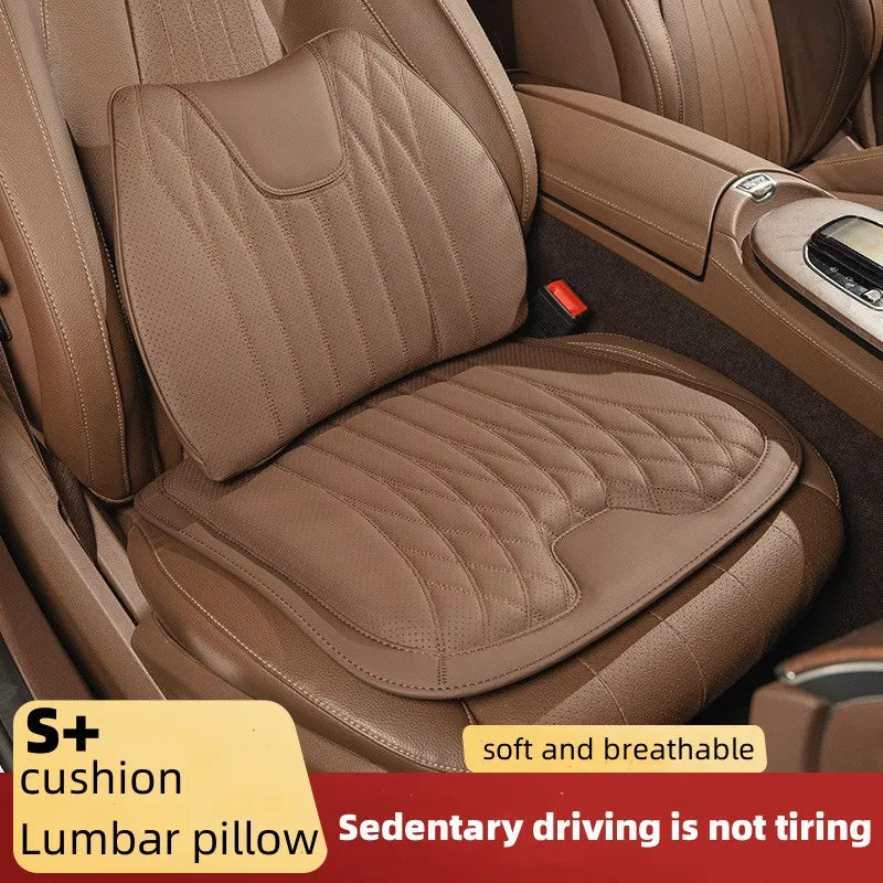 BowLift | Leather Breathable Comfy Premium Car Seat Cushion