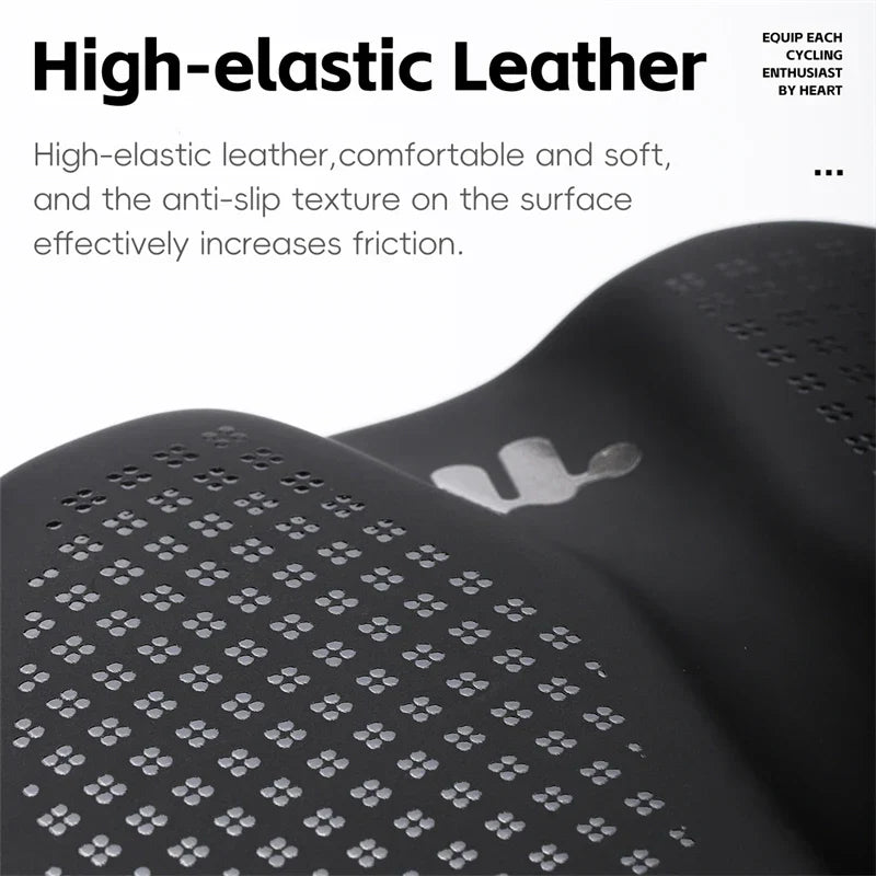 BowLift | Shockproof Bike Saddle - Comfortable Bike Seat with Non-Slip Leather Cushion for Mountain Bikes and Road Bikes