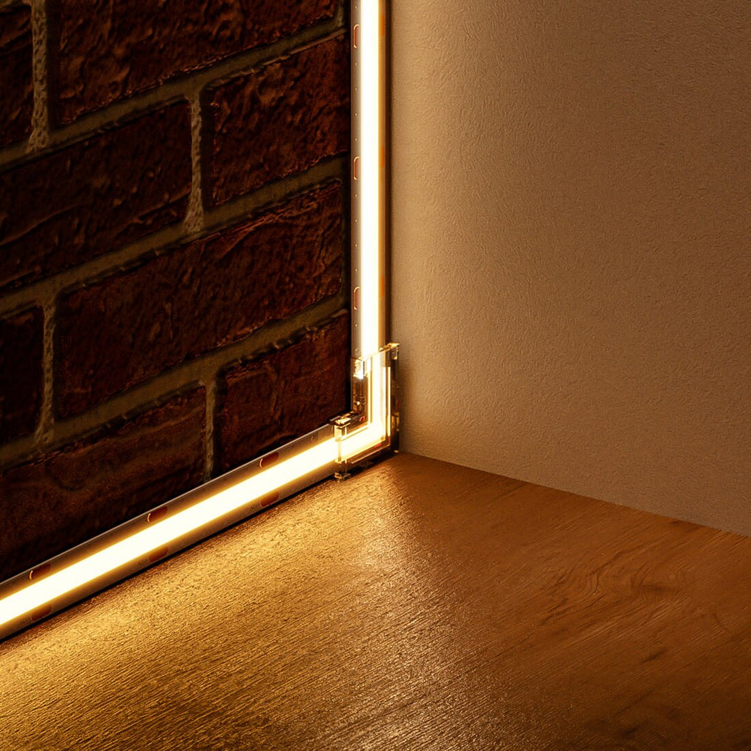 BowLift | L Shaped Transparent LED Strip Connector