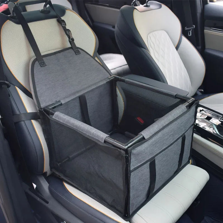 BowLift | PawVoyage Waterproof Car Dog Seat | Carry Bag & Transport Basket | For small to medium dogs | 39×39×27 cm