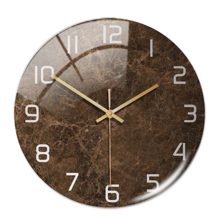 BowLift | Stylish Marble Wall Clock with Silent Mechanism