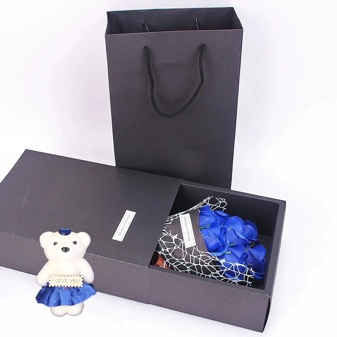 7 Roses Soap Bouquet Gift Box Bowlift
