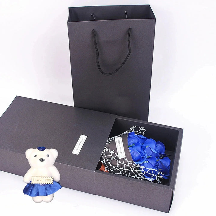 7 Roses Soap Bouquet Gift Box Bowlift
