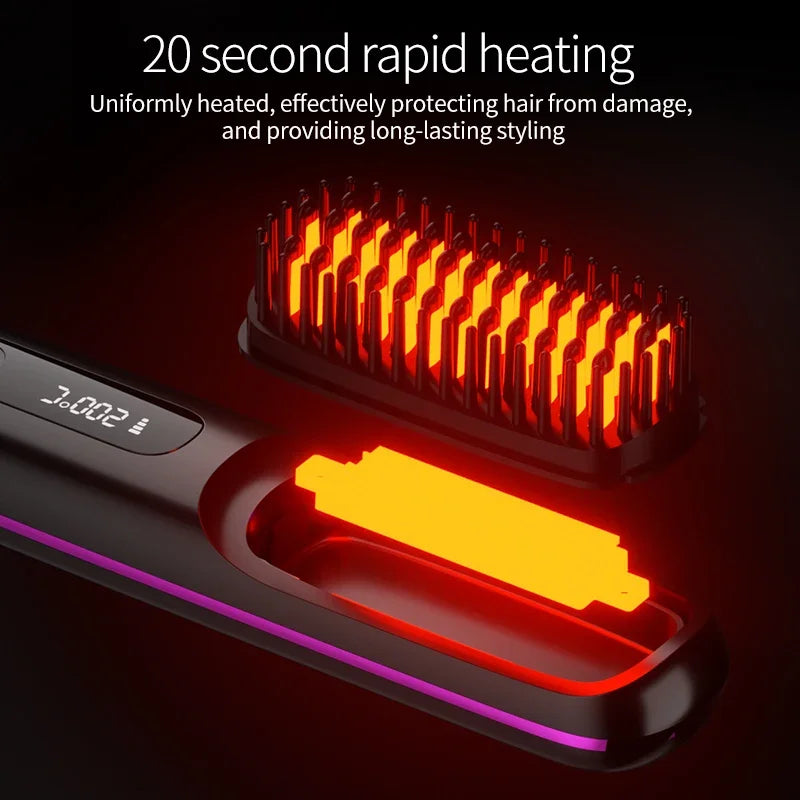 BowLift | Glissara | Cordless Hair Straightener | USB Charging Function & LCD Display | Ceramic & Ion Technology