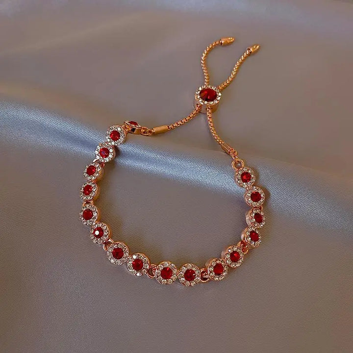BowLift | Crimson Charm Rose Gold Adjustable Bracelet