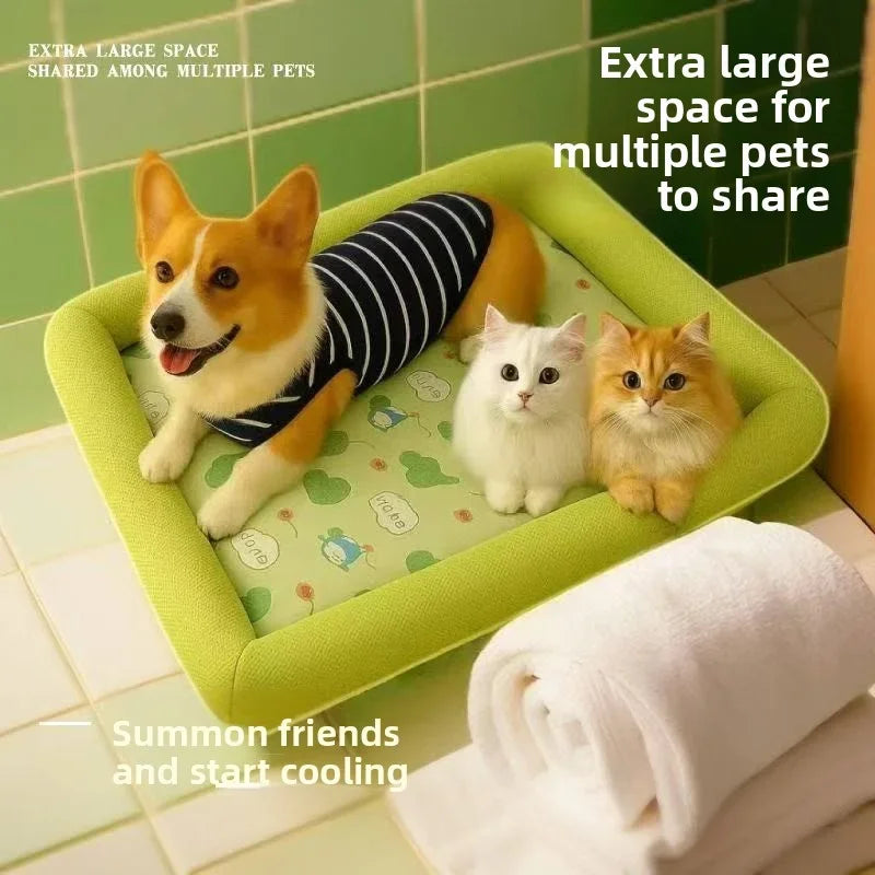 BowLift | Kühlmatte Pawlino ChillPad | Summer Mat for Dogs & Cats | Breathable & Fluffy | For Small to Large Pets