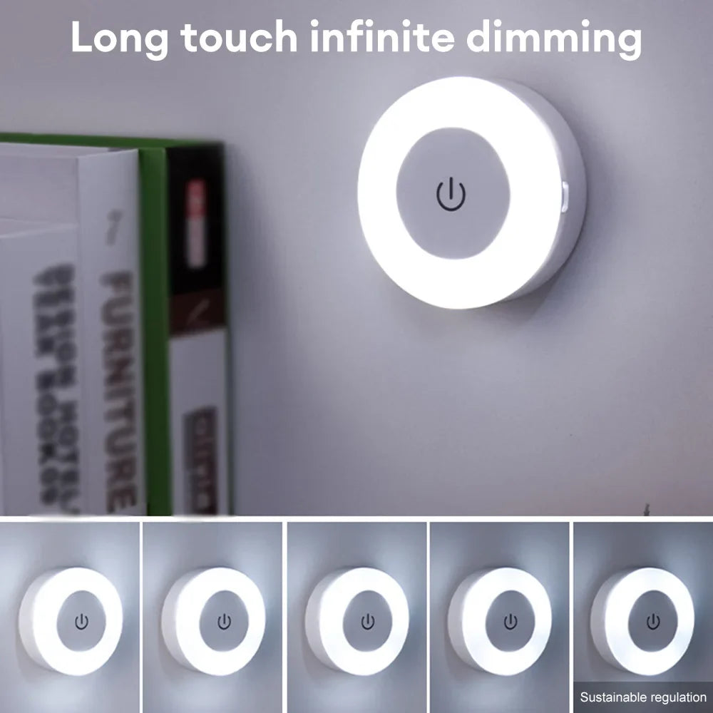 BowLift | LUMORA Touch LED Night Light | USB Rechargeable | Magnetic & Stepless Dimmable | Warm & Cold Light