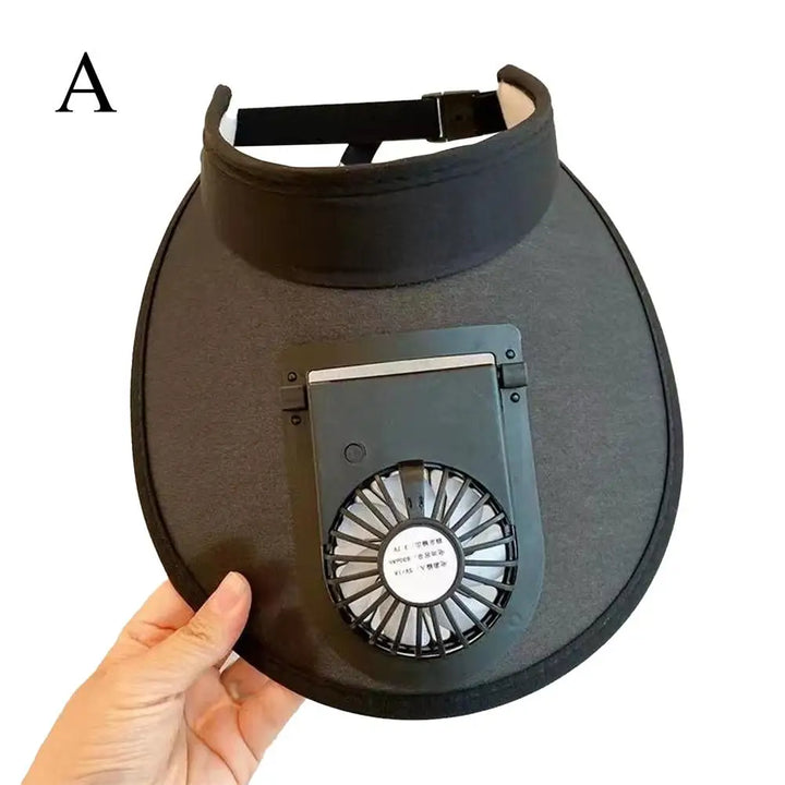 BowLift | Breathable Summer Sun Visor Cooling Fan Hat