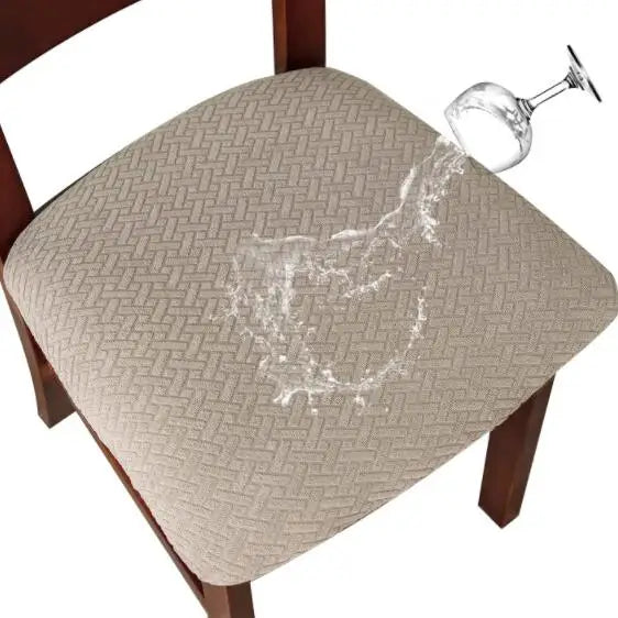 BowLift | CasaLino | Waterproof Chair Seat Covers | Elastic & Washable | Checked Design | 4 Variants | For Kitchen & Dining Room