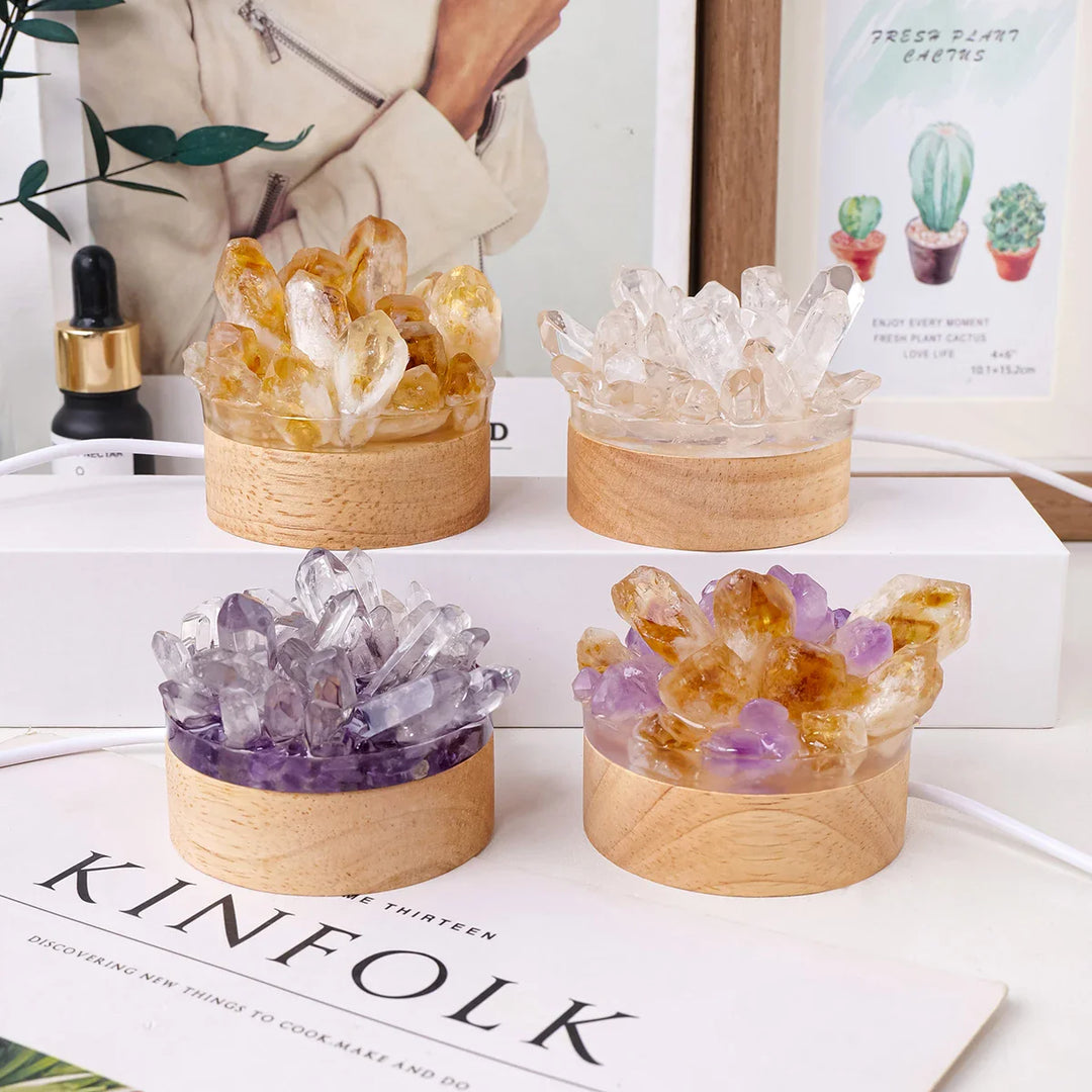 BowLift | Crystal lamp natural stone | Handmade | Feng Shui & wellness decor | 150–200 g