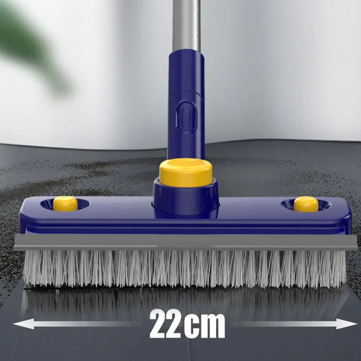 BowLift | 2in1 V-Shaped Long Handle Floor Scrub Edge Cleaner Brush