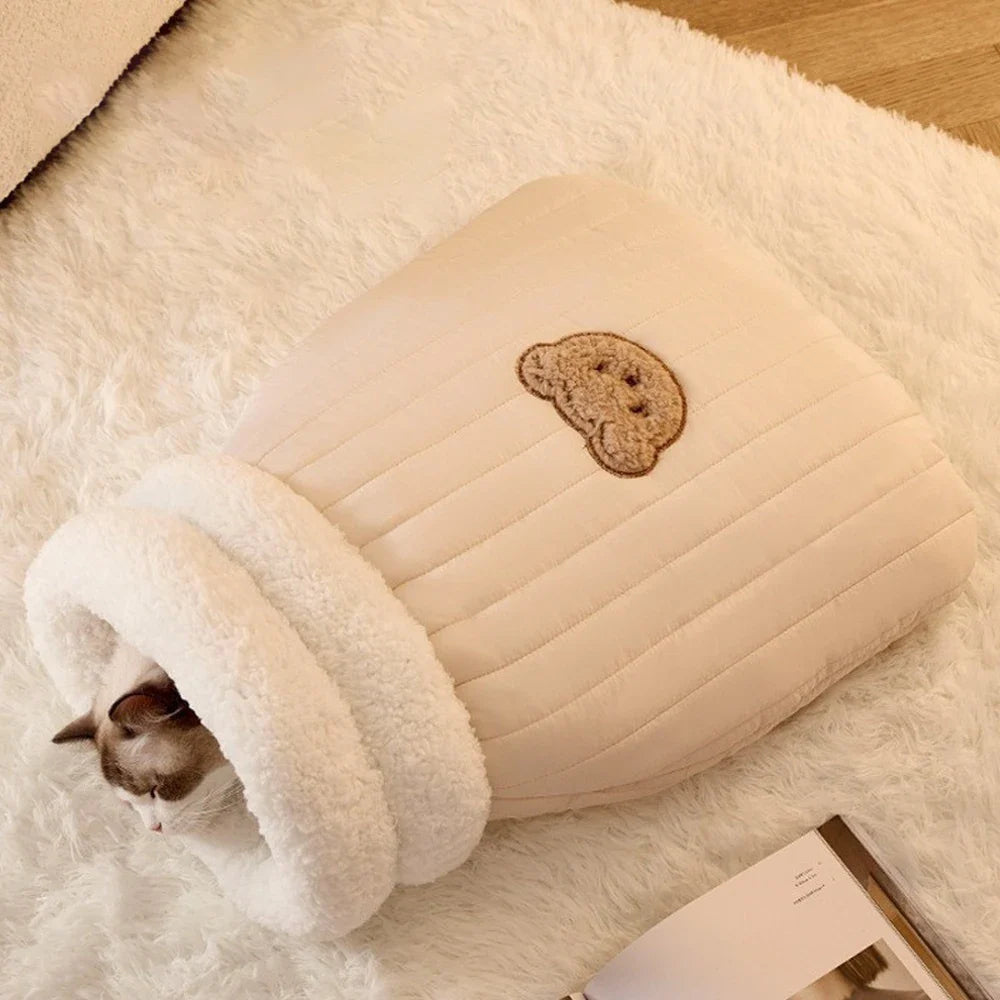3-Layer Pet Sleeping Bag for Cats & Small Dogs Bowlift