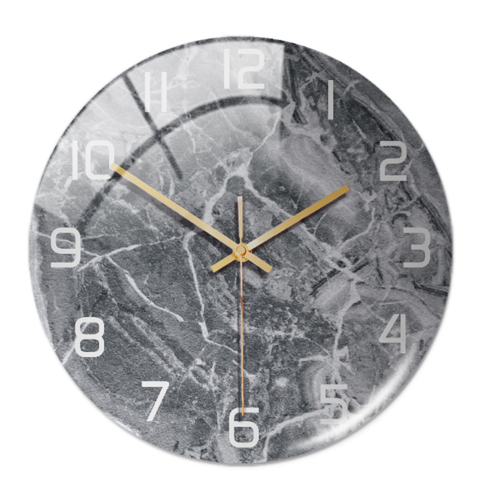 BowLift | Stylish Marble Wall Clock with Silent Mechanism