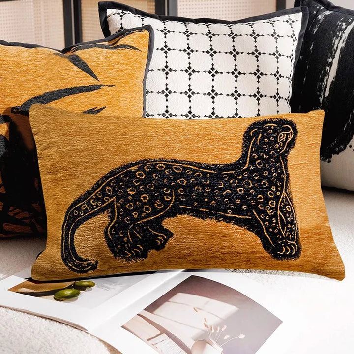 BowLift | Luxury Embroidered Decorative Cushion with Horse Print for Sofa and Living Room