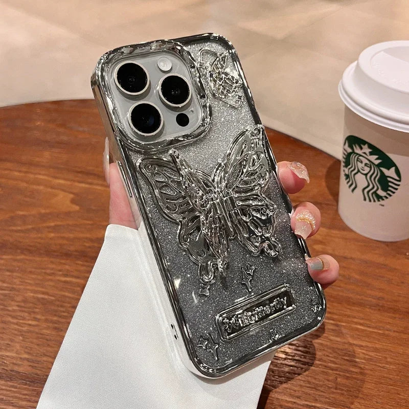 BowLift | Butterfly Light Transparent iPhone Case