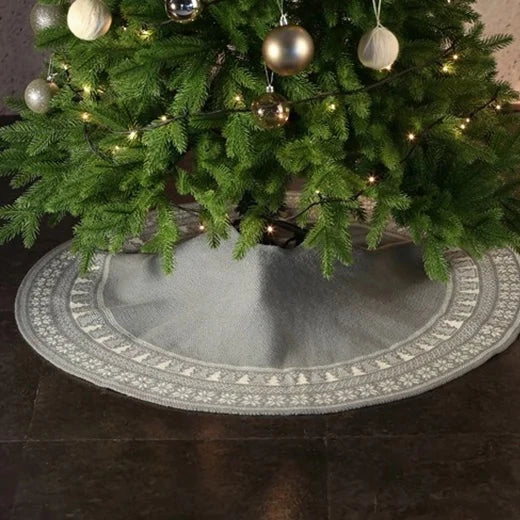 Plush tree Christmas tree skirt