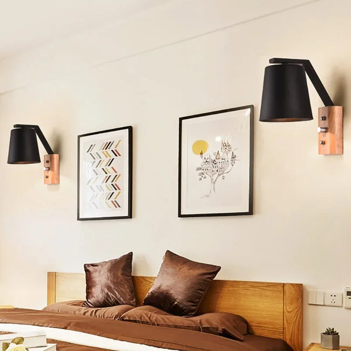 WoodGlow Light – LED Wall Lamp for Bedroom Bowlift