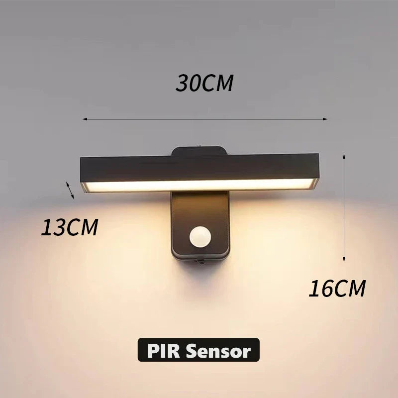 BowLift | LED Outdoor Wall Light VarioLux | Motion Sensor & IP65 | Rotatable | 30–50 cm