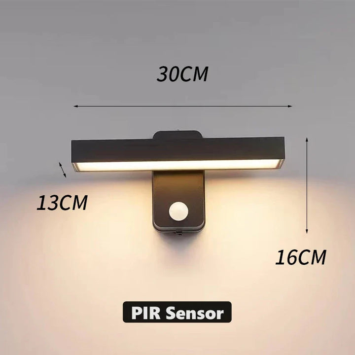 BowLift | LED Outdoor Wall Light VarioLux | Motion Sensor & IP65 | Rotatable | 30–50 cm