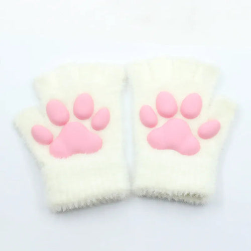 BowLift | 3D Cat Paw Soft Fingerless Gloves