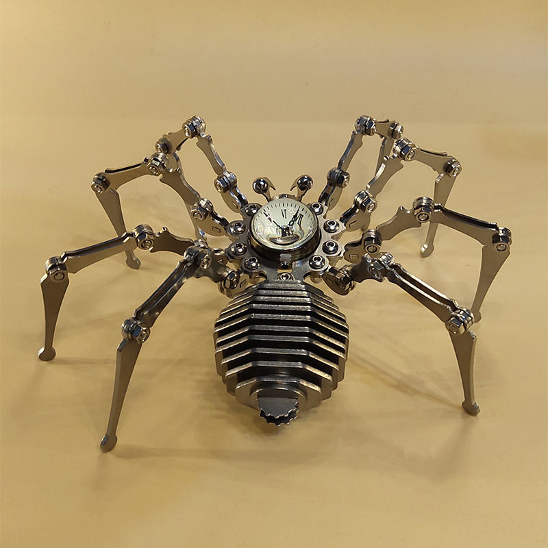 BowLift | Robot spider Stainless Steel Mechanical Clock