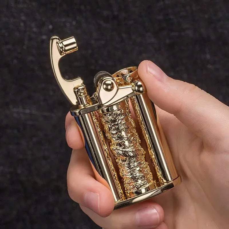 BowLift | Eco Flame Vintage Brass Kerosene Lighter
