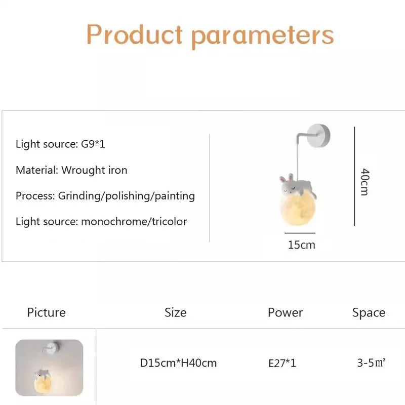 MoonGlow Light - Stylish LED Wall Lamp for Rooms Bowlift